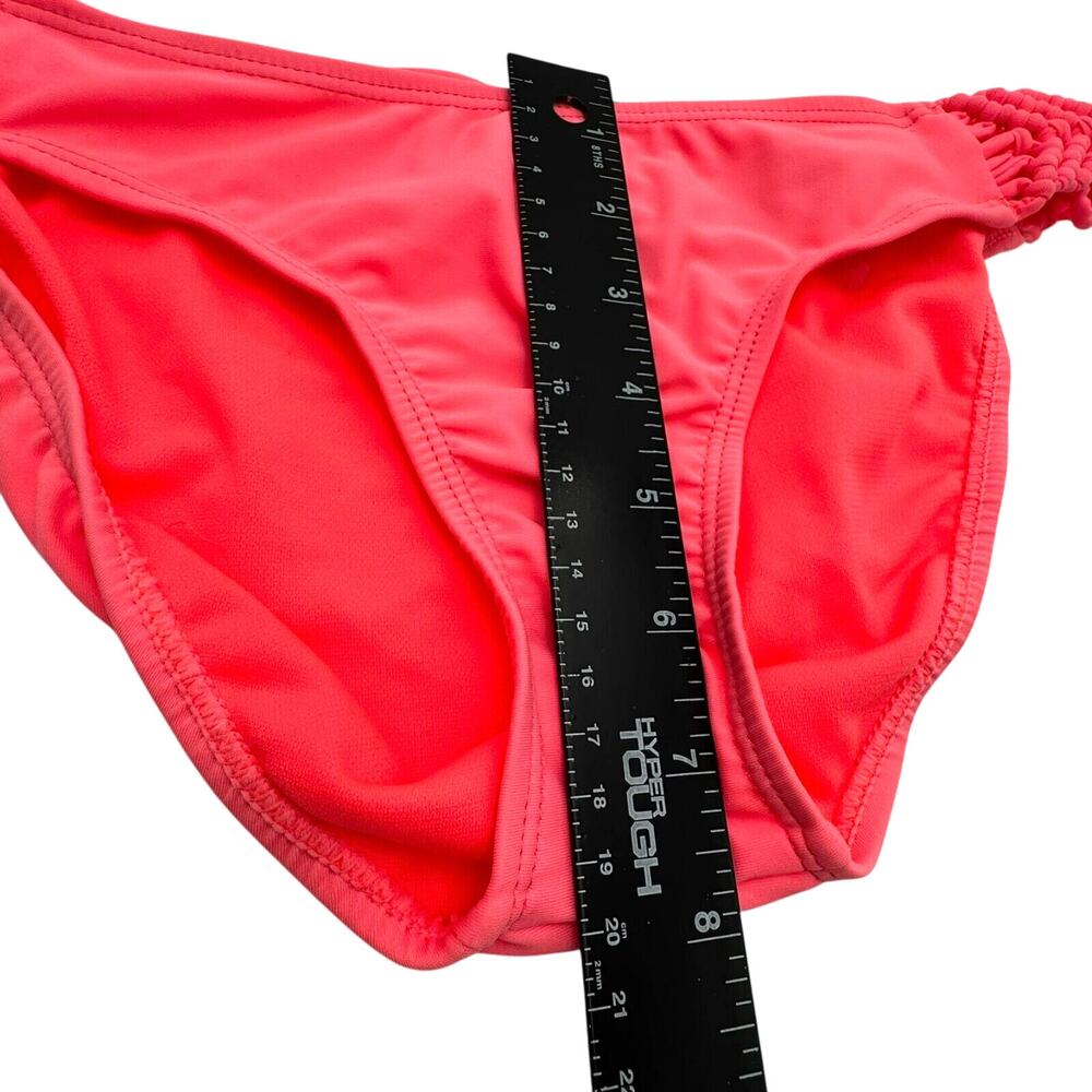 ARIZONA NWT Women's Medium Coral‎ Pink Hipster Braided Sides Bikini Bottoms Swim - Picture 8 of 8